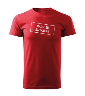 DRAGOWA κοντό μπλουζάκι made in slovakia, κόκκινο 160g/m2