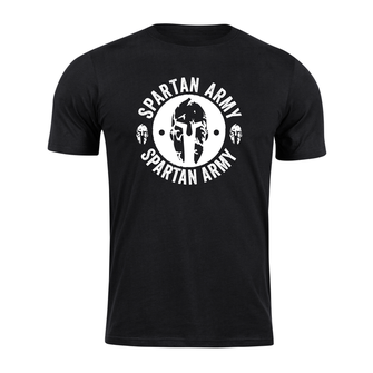 DRAGOWA κοντό T-shirt spartan army Αρχέλαος, μαύρο 160g/m2