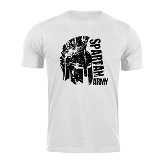 DRAGOWA κοντό T-shirt spartan army Leon, λευκό 160g/m2