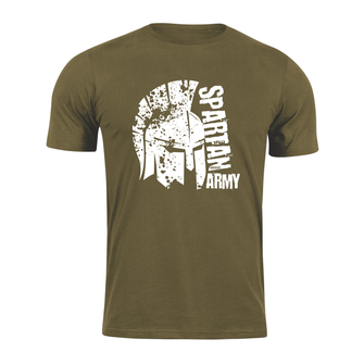 DRAGOWA κοντό T-shirt spartan army Leon, λαδί 160g/m2