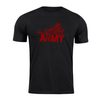 DRAGOWA κοντό T-shirt spartan army RedNabis, μαύρο 160g/m2