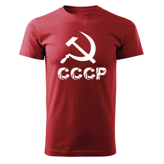 DRAGOWA κοντό t-shirt cccp, κόκκινο 160g/m2