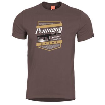 T-shirt Pentagon A.C.R., καφέ