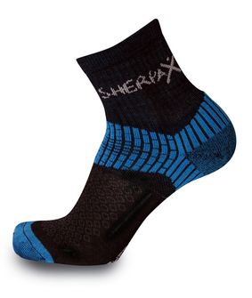 SherpaX /ApasoX Misti κάλτσες λεπτές μαύρες και μπλε