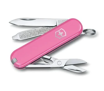 Victorinox Classic SD Colors Cherry Blossom, μαχαίρι πολλαπλών λειτουργιών, ροζ, 7 λειτουργίες