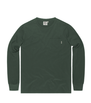 Vintage Industries Grant τσέπη μακρυμάνικο t-shirt, γκρι-πράσινο