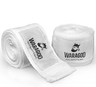 WARAGOD επίδεσμοι πυγμαχίας 2,5m, λευκοί