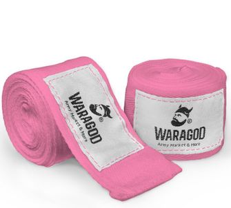 WARAGOD επίδεσμοι πυγμαχίας 2,5m, ροζ