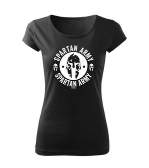 DRAGOWA γυναικείο κοντό T-shirt Archelaos, μαύρο 150g/m2