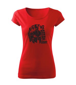 DRAGOWA γυναικείο κοντό T-shirt Leon, κόκκινο 150g/m2
