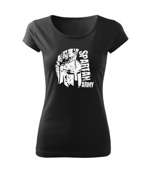 DRAGOWA γυναικείο κοντό T-shirt Leon, μαύρο 150g/m2
