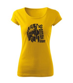 DRAGOWA γυναικείο κοντό T-shirt Leon, κίτρινο 150g/m2