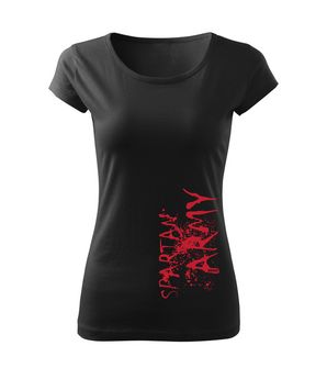 DRAGOWA γυναικείο κοντό RedWar T-shirt, μαύρο 150g/m2