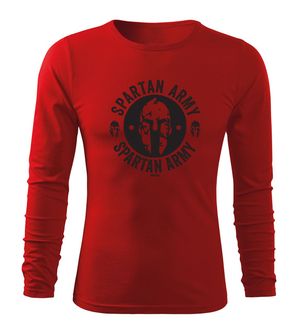 DRAGOWA Fit-T μακρυμάνικο μπλουζάκι Archelaos, κόκκινο 160g/m2