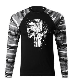DRAGOWA Fit-T μακρυμάνικο T-shirt Frank The Punisher, metro 160g/m2