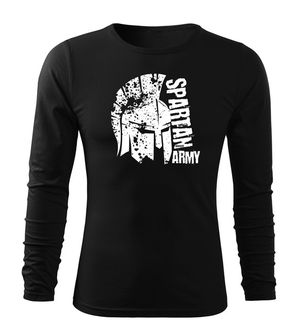 DRAGOWA Fit-T μακρυμάνικο T-shirt Leon, μαύρο 160g/m2