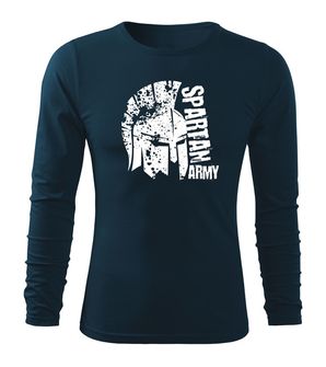 DRAGOWA Fit-T μακρυμάνικο T-shirt Leon, σκούρο μπλε 160g/m2