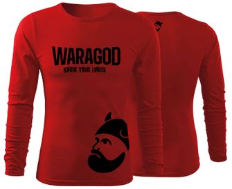 WARAGOD Fit-T μακρυμάνικο μπλουζάκι StrongMERCH, κόκκινο 160g/m2