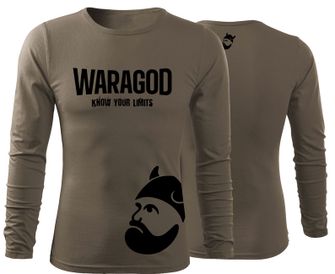 WARAGOD Fit-T T-shirt με μακριά μανίκια StrongMERCH, λαδί 160g/m2