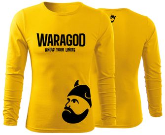 WARAGOD Fit-T μακρυμάνικο μπλουζάκι StrongMERCH, κίτρινο 160g/m2