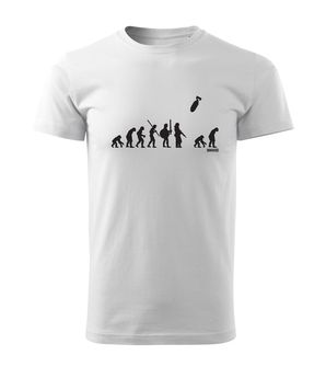 DRAGOWA κοντό T-shirt evolution, λευκό 160g/m2