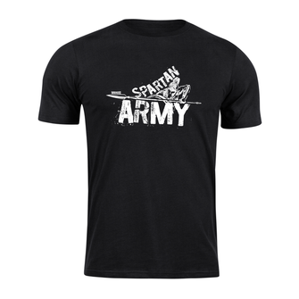 DRAGOWA κοντό T-shirt spartan army Nabis, μαύρο 160g/m2
