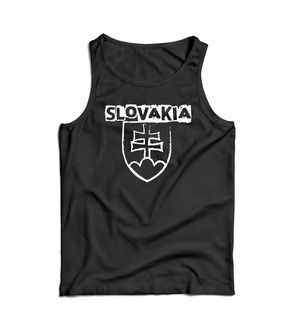 DRAGOWA ανδρική μπλούζα Σλοβακικό έμβλημα με επιγραφή, μαύρο 160g/m2
