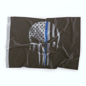 WARAGOD Αμερικανική σημαία κρανίου Punisher 150x90 cm