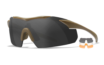 Γυαλιά ασφαλείας WILEY X VAPOR 2.5 με εναλλάξιμους φακούς, καφέ
